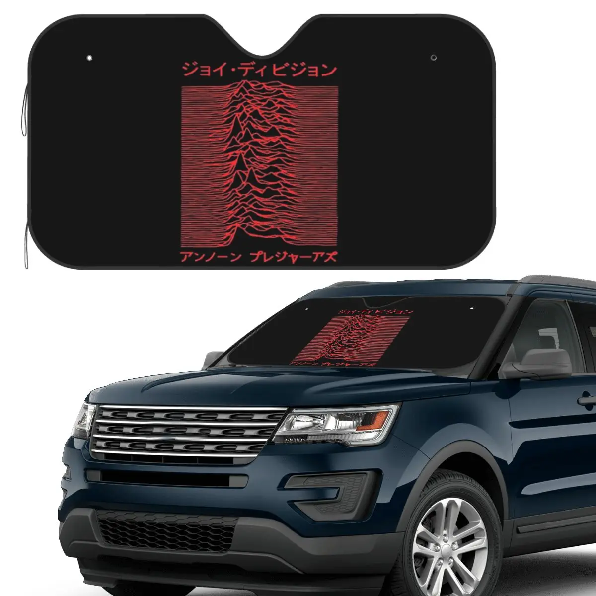 

Joy Division Unknown Pleasures Sunshade Windscreen Car Front Windshield Window Sun Visor Accessories Covers