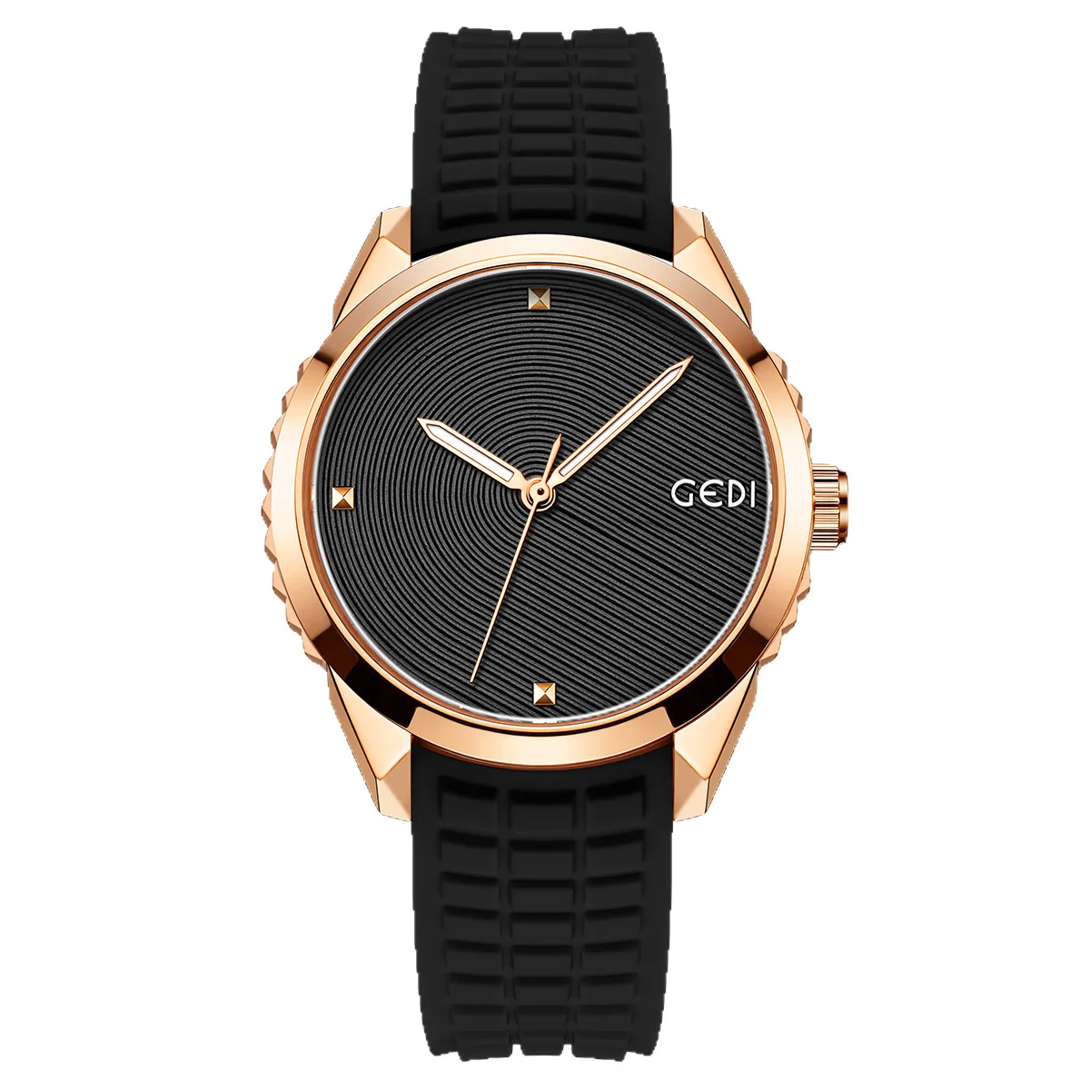 Unisexowy sportowy silikonowy męski zegarek Prosty, wysokiej klasy czarny wodoodporny zegarek studencki Modne damskie zegarki kwarcowe na rękę