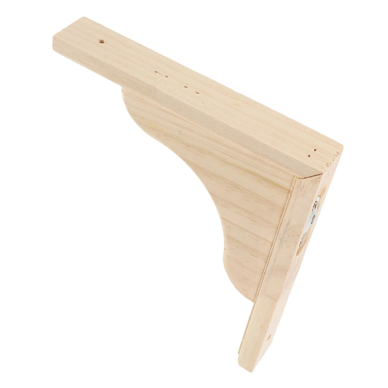 

Natural Wood Corbels Triangular Shelf Brackets Unfinished Rustic Paintable Support for Kitchen Cabinets Floating Shelves