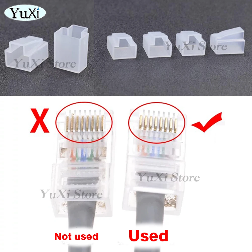 Picture 3: RJ45 Ethernet Connector Dustproof Cover Network Plug Cover Cap for Cat5e Cat6 CAT7 CAT8 RJ45 Protector Plug Caps