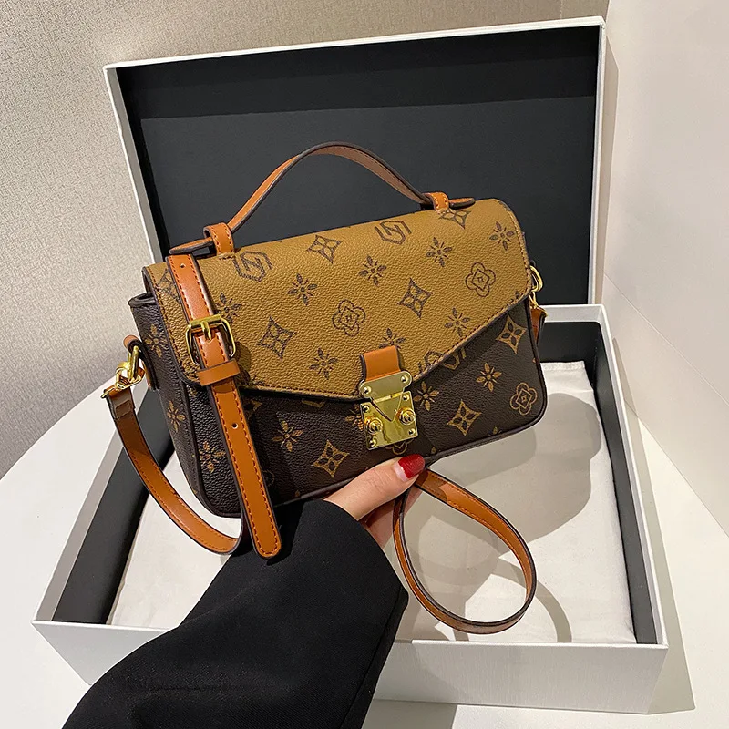 Hot Sale New Luxury Fashion Printed Women's One Shoulder Crossbody Bag Small Square Bag Versatile High Quality Ladies Handbag