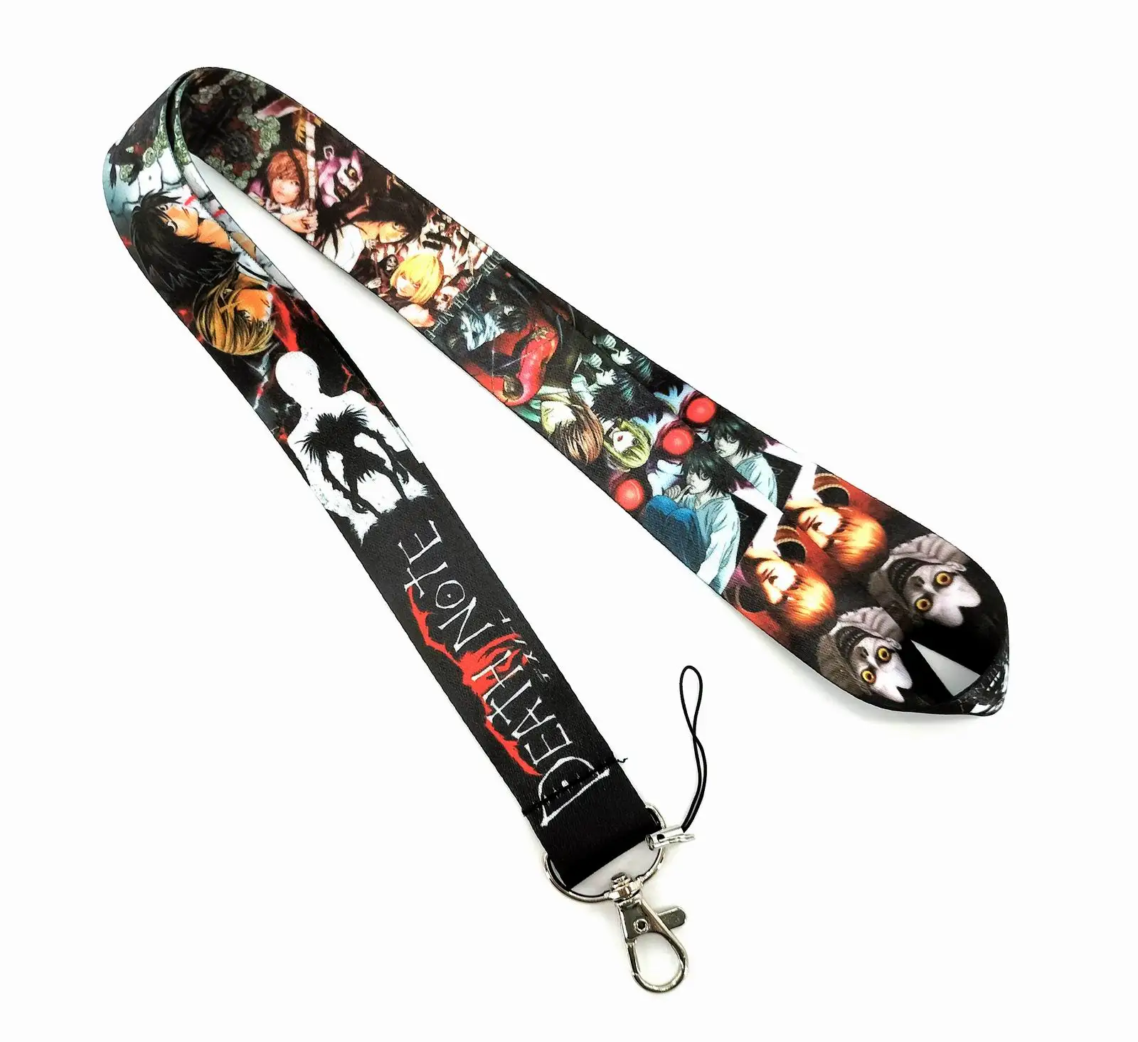 New 20pcs Cartoon Anime Death Note Cartoon Key Lanyard ID Badge Holders Animal Phone Neck Straps with Keyring Phone Accessories