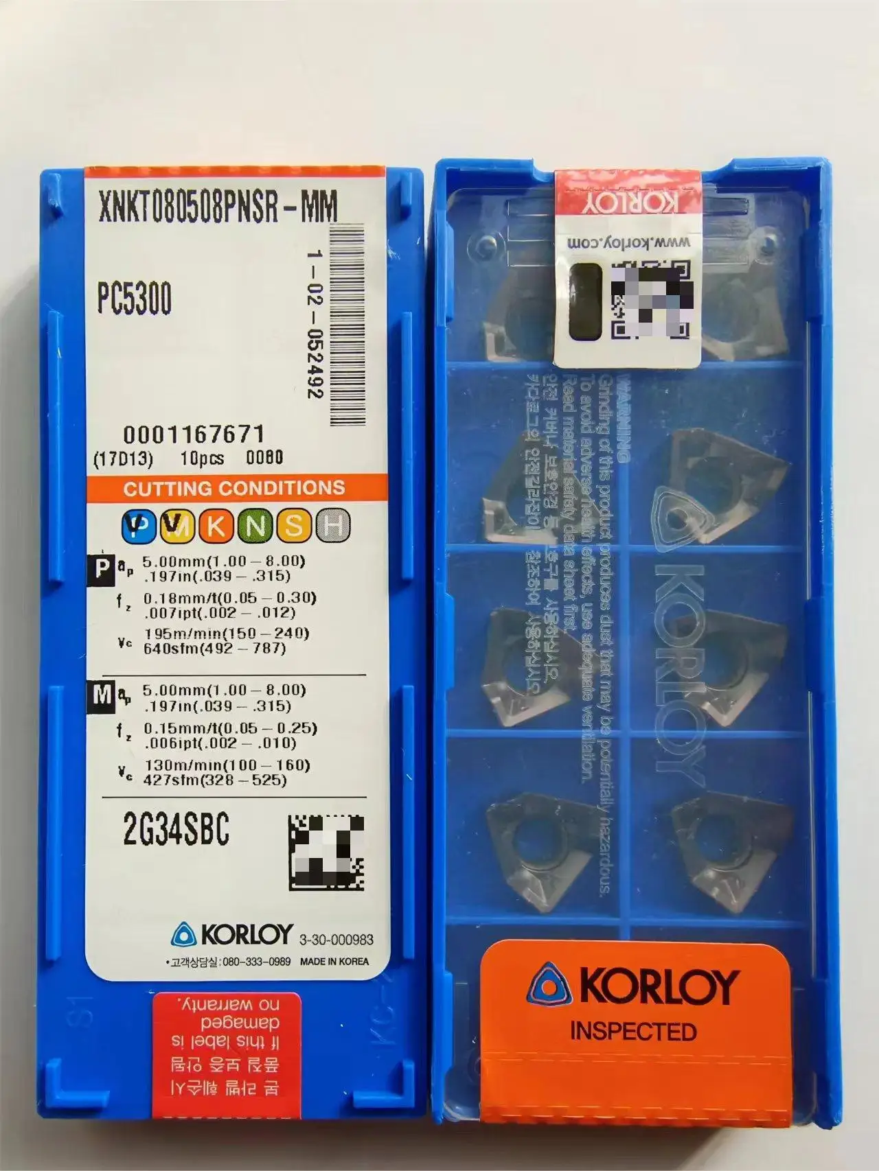 

KORLOY XNKT080508PNSR PC6510 PC5300 PC3600 Carbide Insert XNKT Inserts