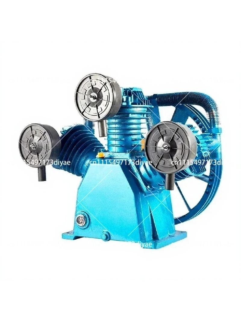 220V Universal Piston Air Compressor Head Double Cylinder High Pressure Air Pump Pump Head