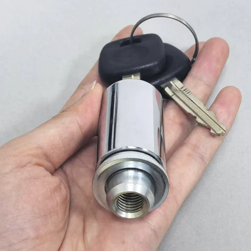 Imagen 2 del producto Para Toyota PRADO LC120 LC150 FJ Cruiser RAV4 puerta trasera neumático de repuesto tuerca antirrobo cilindro de bloqueo bloqueo de neumático de repuesto