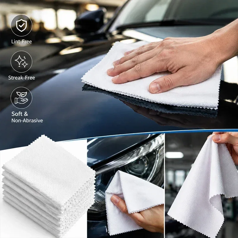 15x15cm Disposable Car Cleaning Cloth, Suitable for Daily Car Washing and Paint Maintenance of Vehicle Headlights