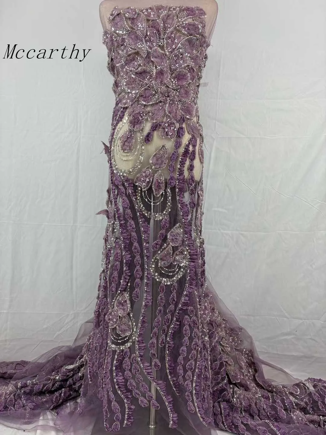 

Роскошная африканская ткань с пайетками и кружевом для жениха, тяжелая вышивка бисером, французский тюль, нигерийское свадебное платье, высокое качество, 2025 год