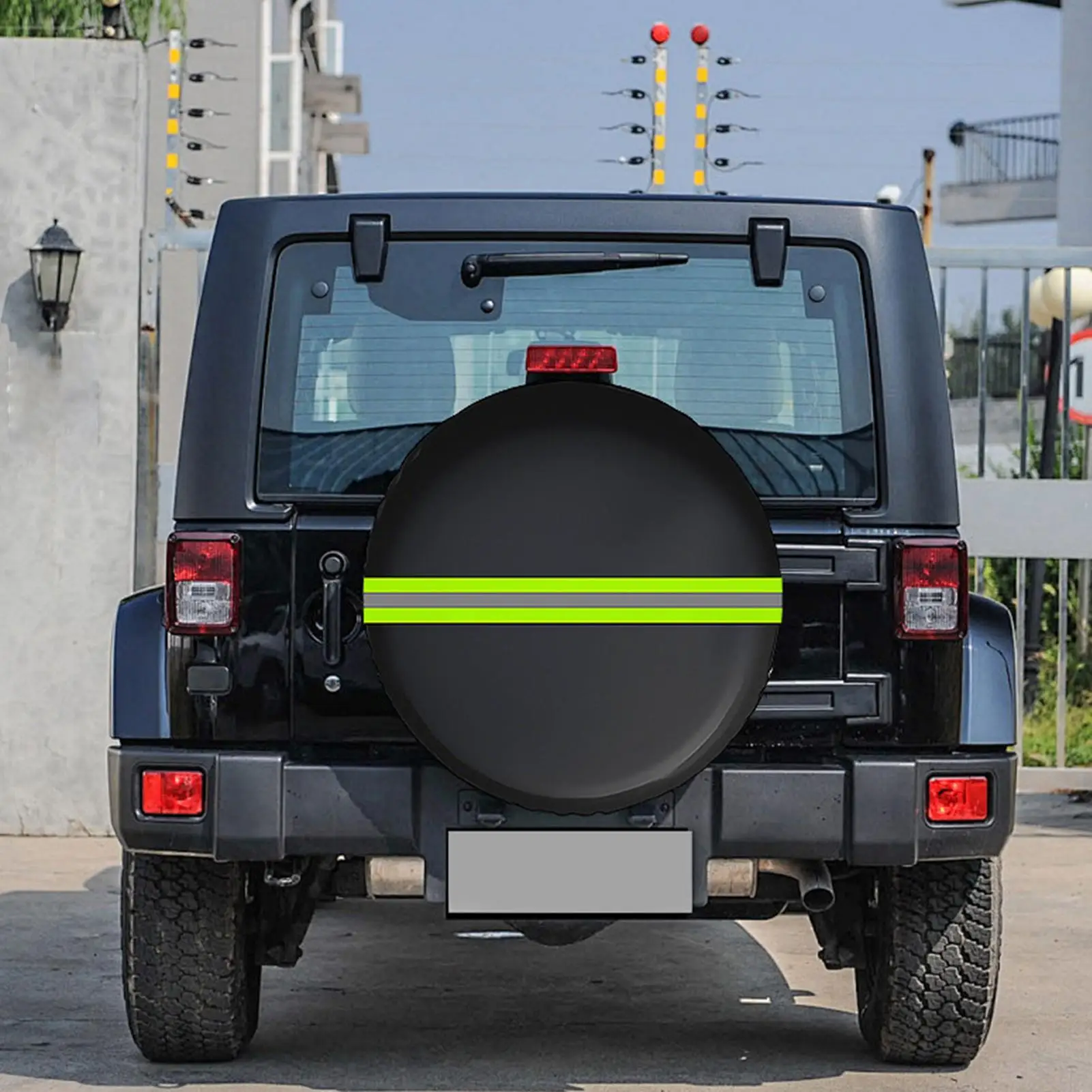 Capa de roda reflexiva à prova d'água, capa de pneu de carro, à prova de intempéries, acessórios para veículos, caminhões automotivos, sedanes, barco, viagem de estrada