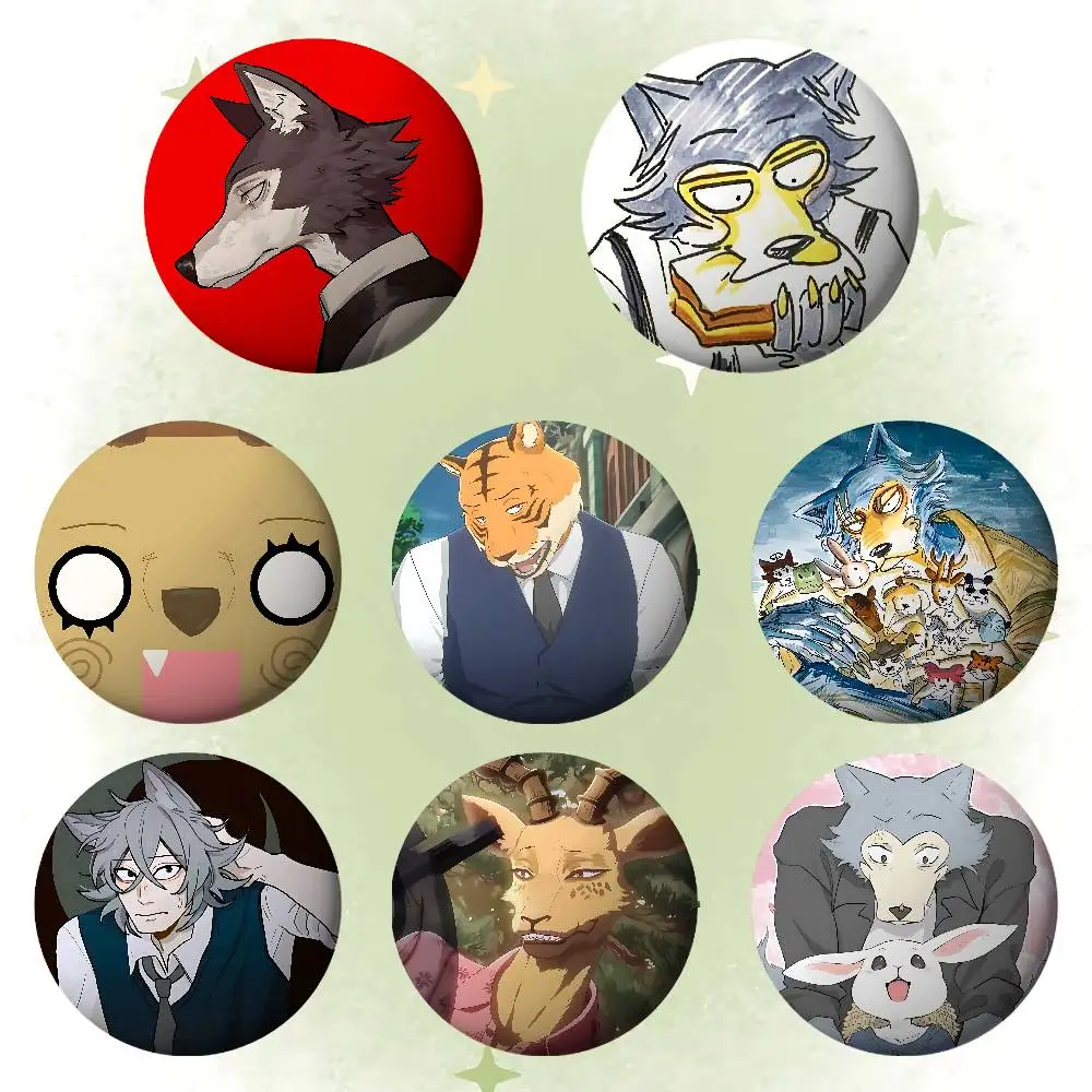 Anime B-BEASTARS Badges Tinplate Soft Button Pin Brooch Metal Badge Custom Jewelry Accessories Hat Bag Lapel
