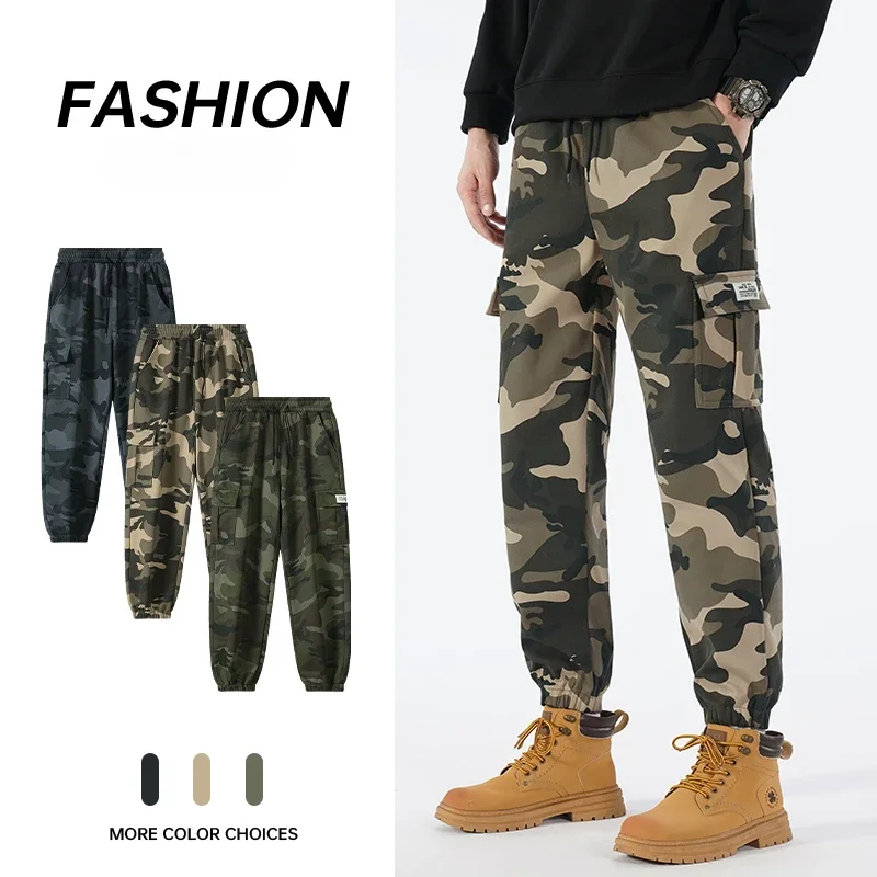 

Camouflage Cargo Pants Men Pockets Camo Outdoor Sports Urban Work Trousers Man Casual Streetwear Hiking Tactical Pants Male 2025