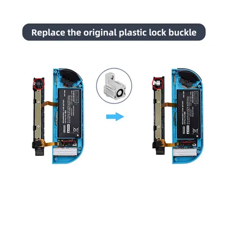 1/10 Pairs Replacement Latches Metal Lock Buckle for Nintendo Switch/Switch OLED JoyCon Repair Parts