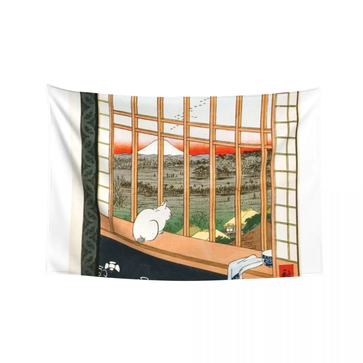 

Utagawa Hiroshige - Asakusa ricefields and torinomachi festival 1857 Tapestry Aesthetic Room Decor Room Aesthetic Decor Tapestry