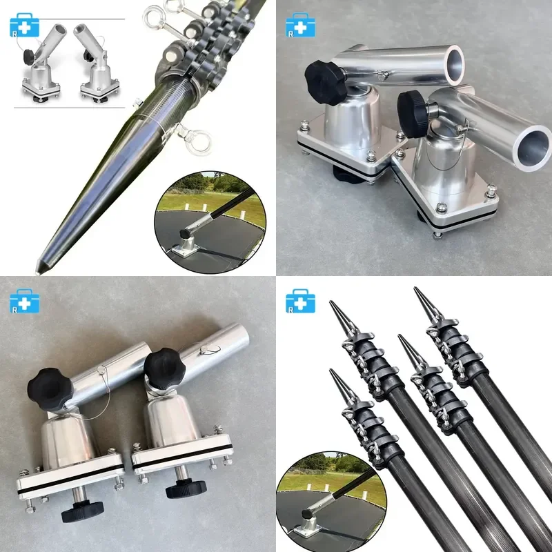 Light Weight High Strength Carbon Fiber Tube Telescopic Outrigger Pole Outrigger Base for Fishing