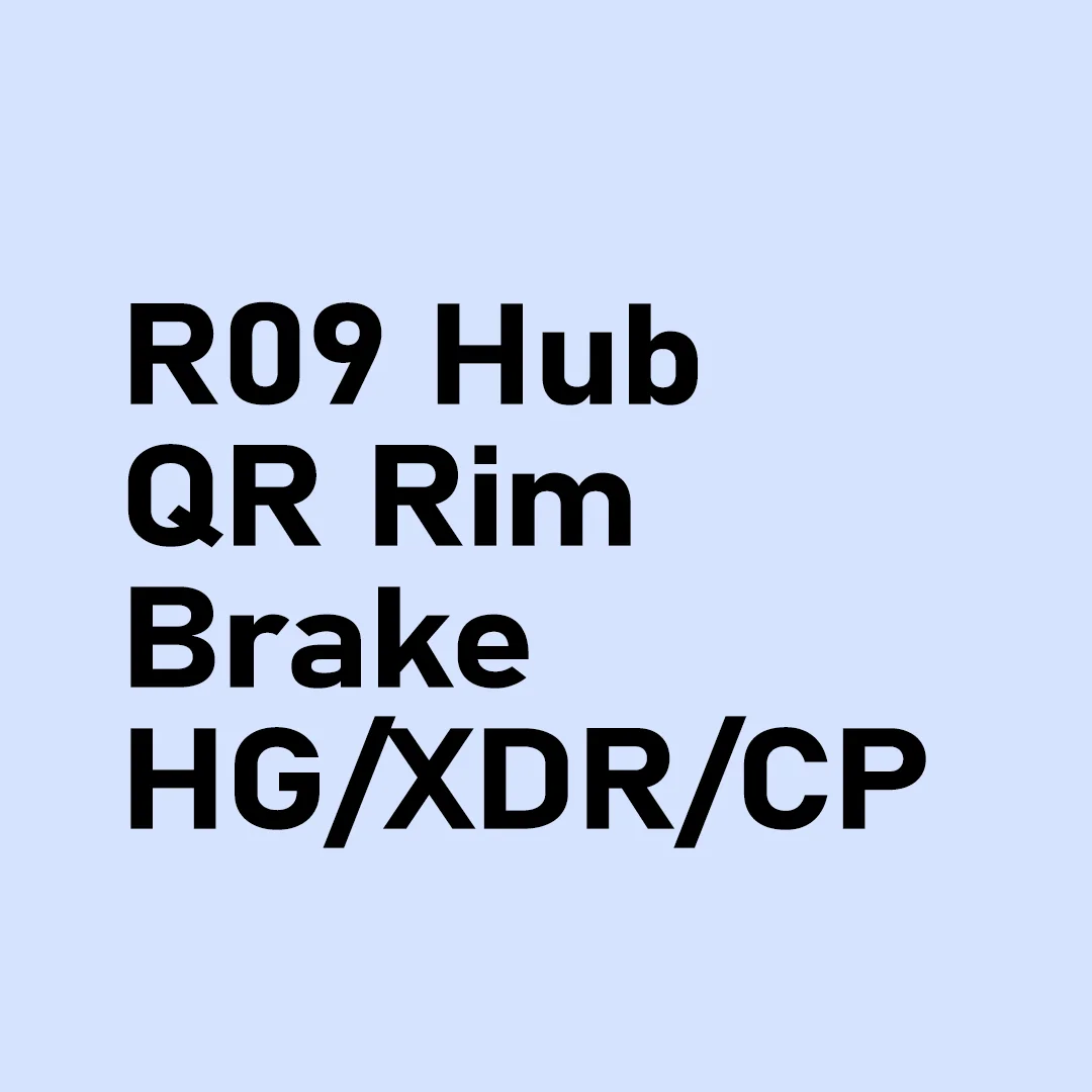 

Велосипедная ступица R09 QR*100/QR*130
