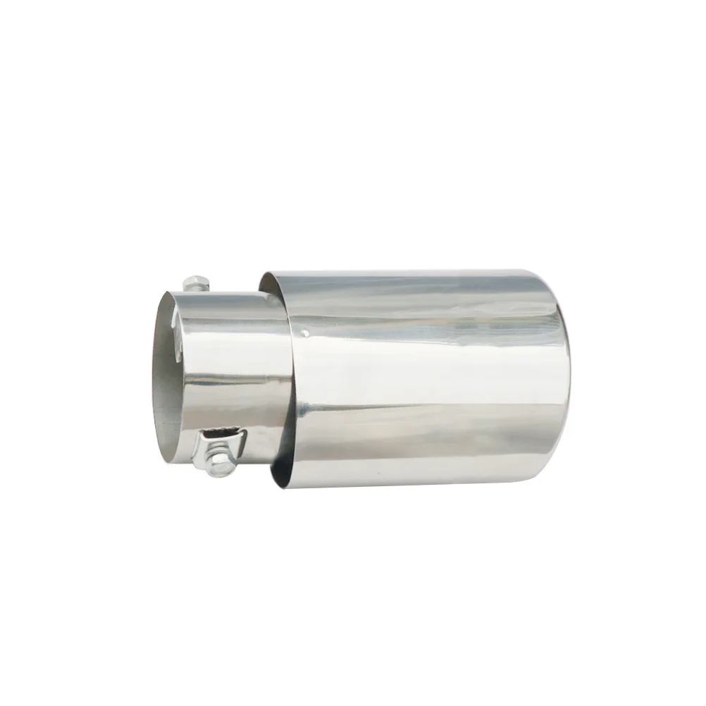 

Car Universal Stainless Steel Auto Exhaust Tail Tip Cover Muffler (Silver) car exhause Exhaust Outlet Tips