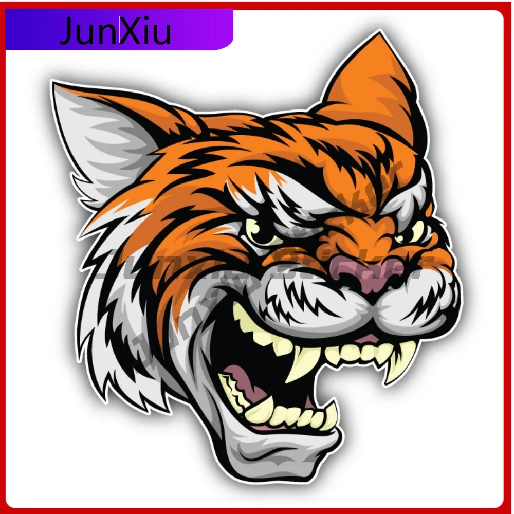 

Angry Tiger Head Cute Best Gift Vinyl Modern Bumper Decal Waterproof Car Laptop Window Auto Exterior Decor
