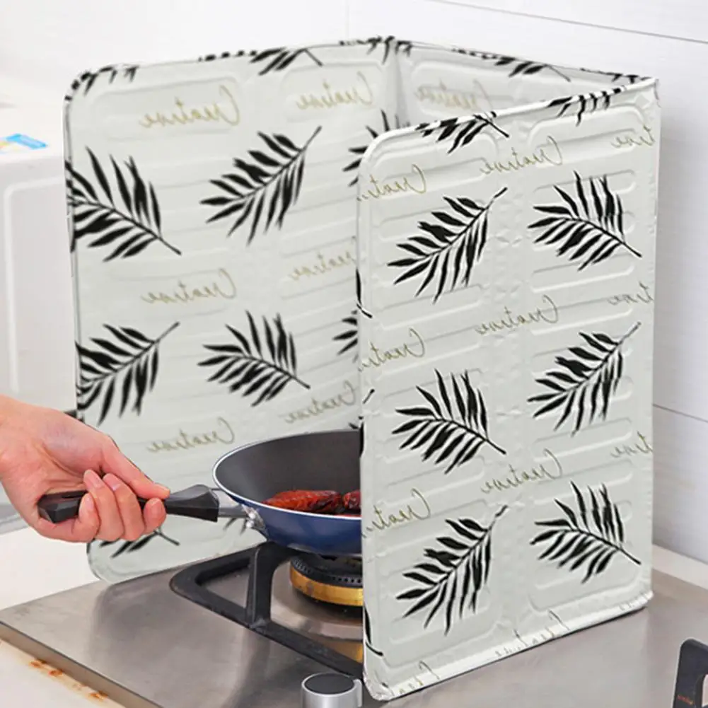 Kitchen Oil proof baffle Cooking Frying Oil Splash Screen Cover Shield Guard Aluminium Foil Scald Proof Board Plate