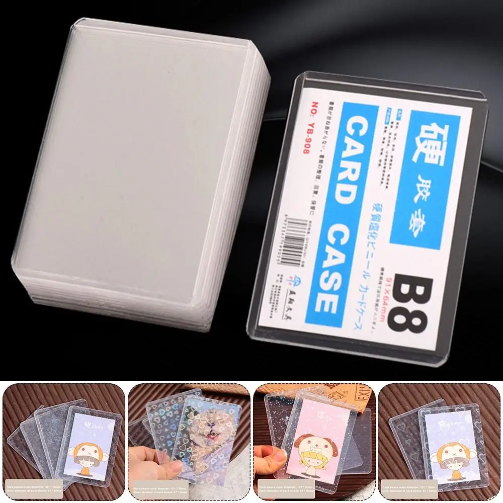 10pcs 35PT Idol Card Holder Waterproof Plastic Clear Photocard Holder with Protective Film Display Case