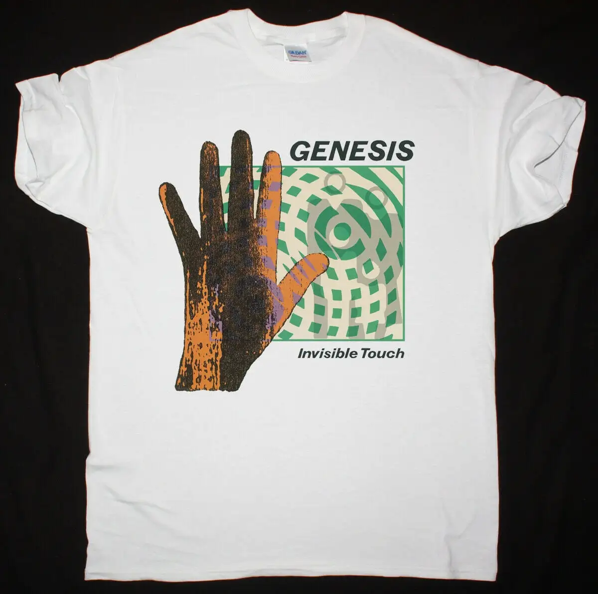 GENESIS INVISIBLE Touch Hard Rock Pop Men's T Shirt Size USA