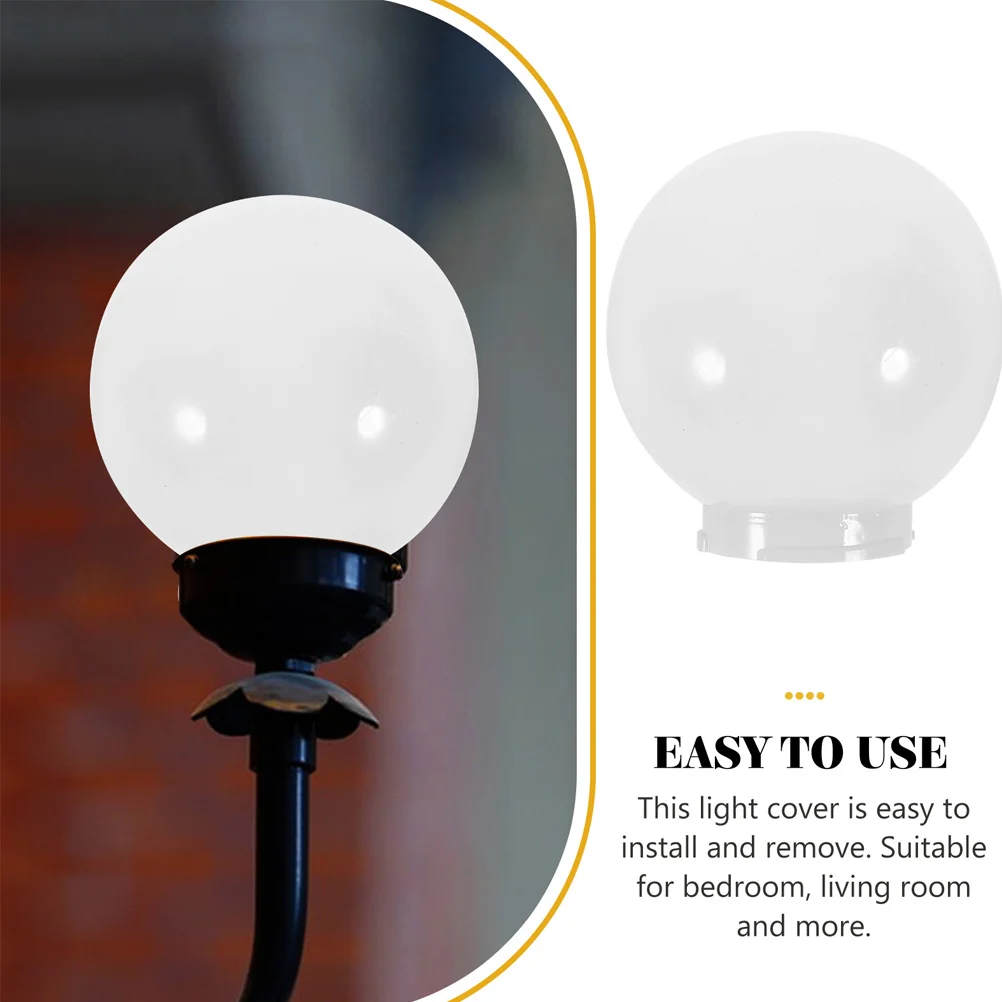 

2 Pcs Spherical Lampshade Cover Globe Light Accessories Hanging Acrylic Glass Covers Adornment Ball Replacemnt