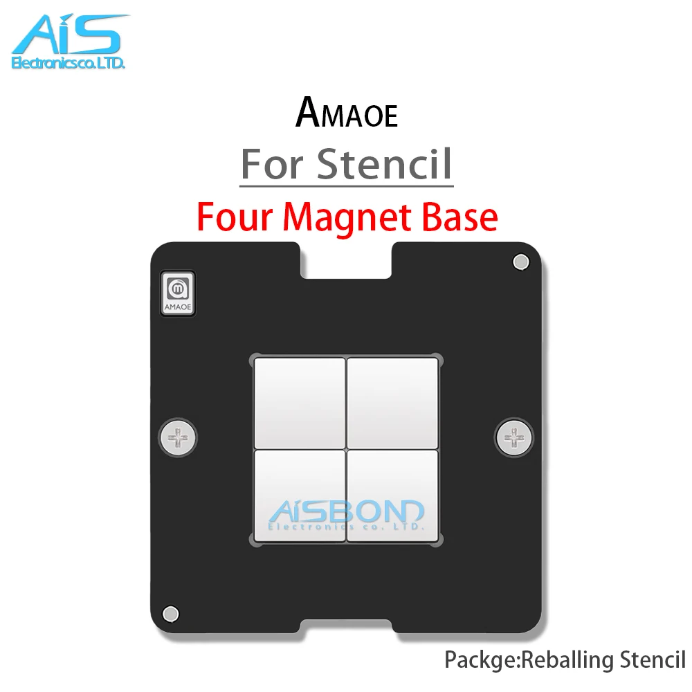 1 2 3 4 L Shape Magnet Base Middle Layer Reballing Stencil Template For Amaoe Positioning Solder Tin Planting Net