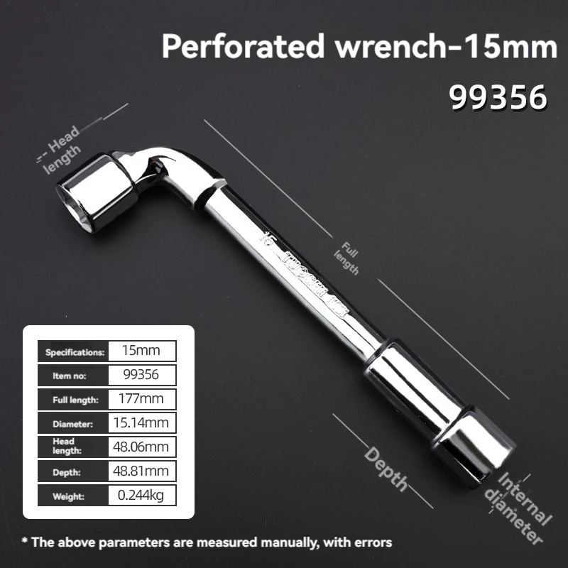 TUOSEN L Type Pijp Perforatie Elleboog Moersleutel Dubbele Kop Buitenste Hexagon Socket Mouw Spanner Verwijderen Fix Schroef Moer
