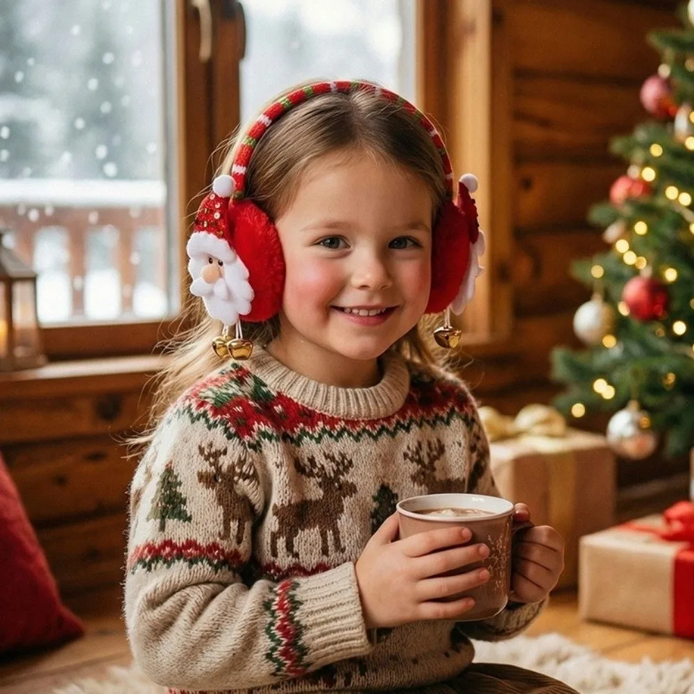 Fashion Christmas Winter Earmuffs Warm Soft Earflap Protection Portable Cold Protection Ear Warmer Outdoor