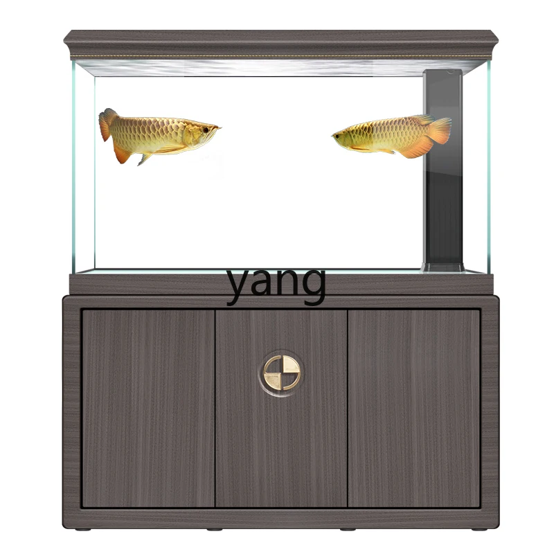 CX living room large household floor bottom filter ecological tank ultra-white glass goldfish tank