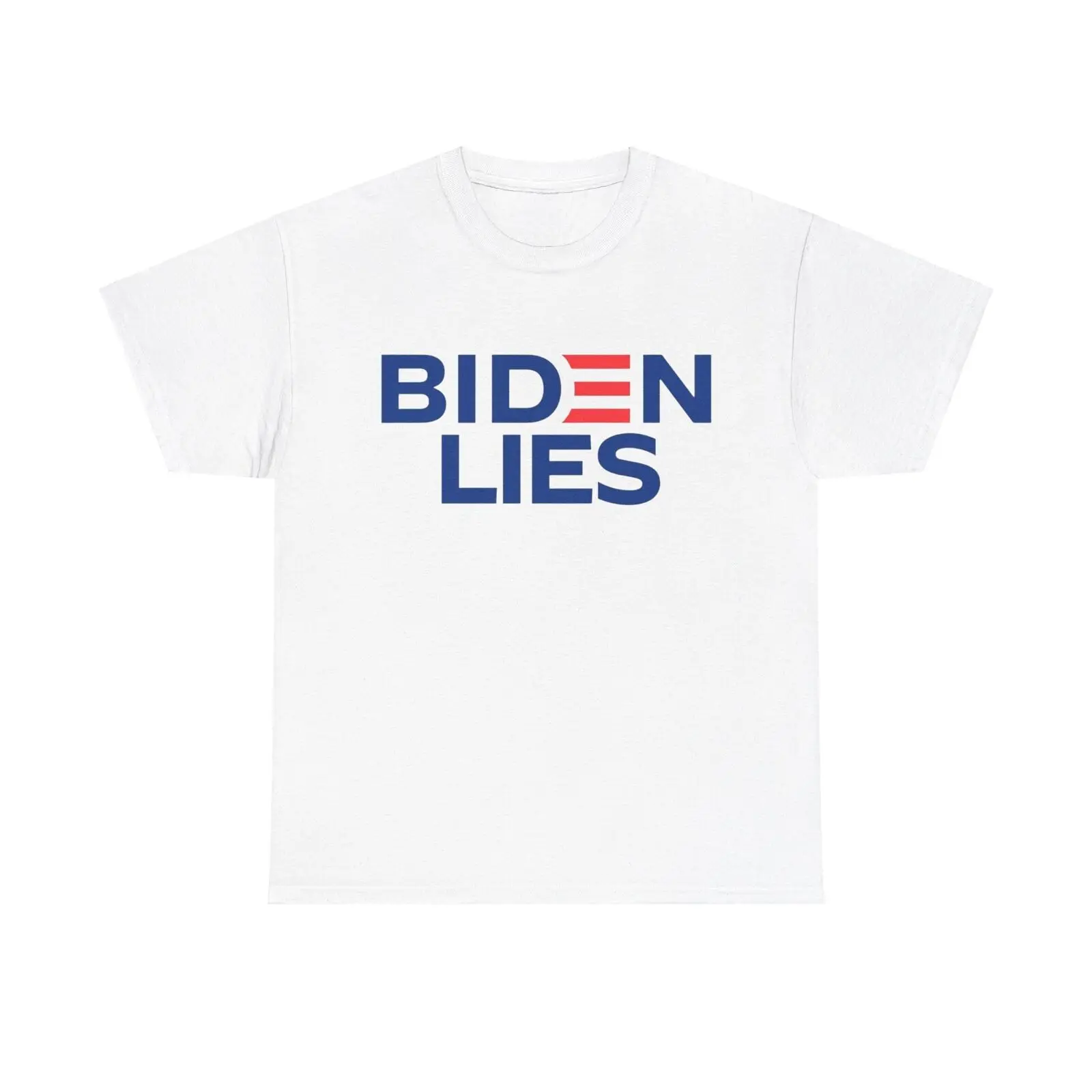 Biden Lies Shirt Funny Trump 2024 Graphic Unisex Heavy Cotton Tee