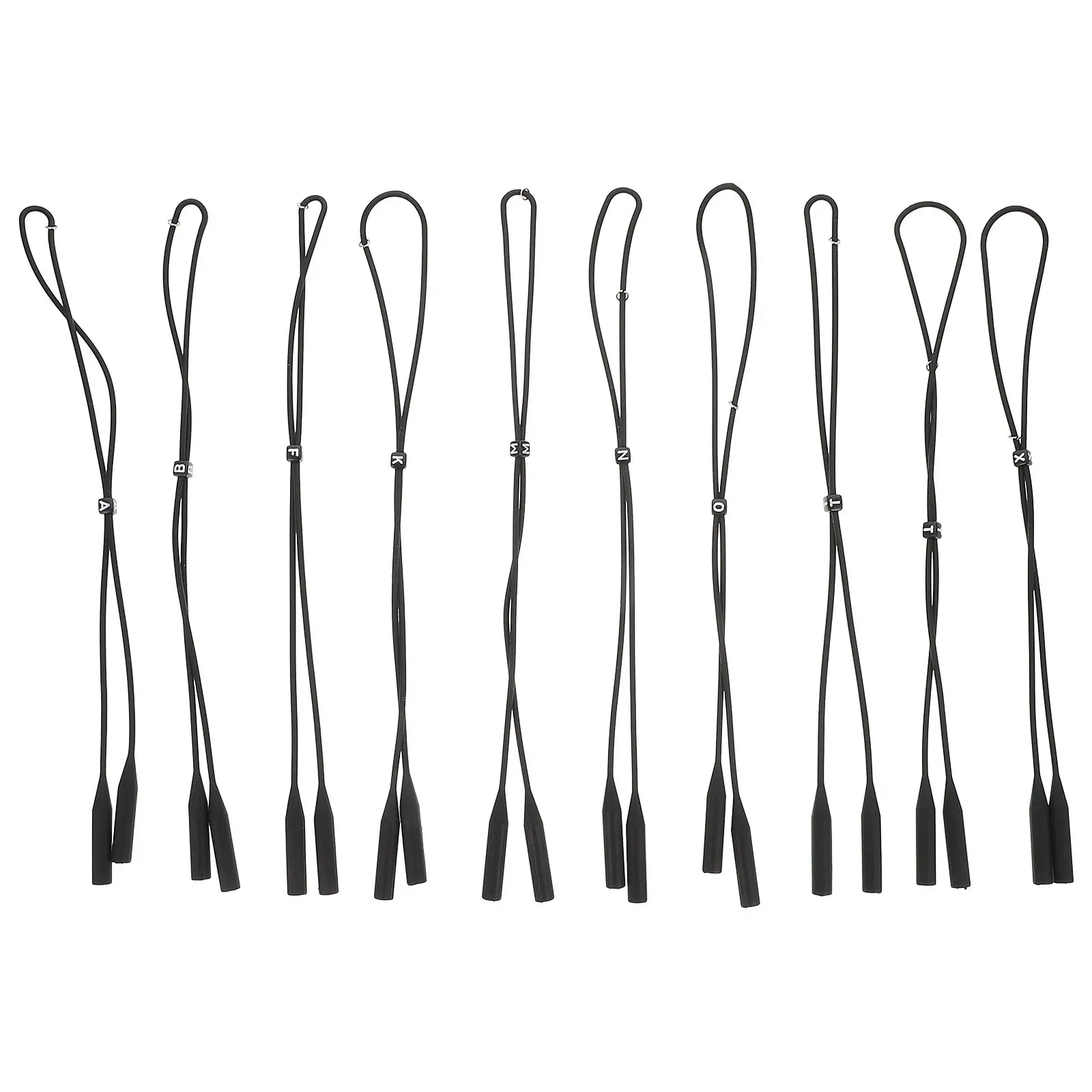 

10Pcs Silicone Glasses Strap Adjustable Eyewear Holder for Sports Running Swimming Glasses Anti-Skid Cord Eyewear Retainer