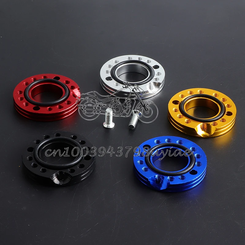 

28mm Colorful CNC Carb Adjuster Carburetor Inlet Manifold Spinner Plate Adaptor for Pit Dirt Bikes Buggy Parts
