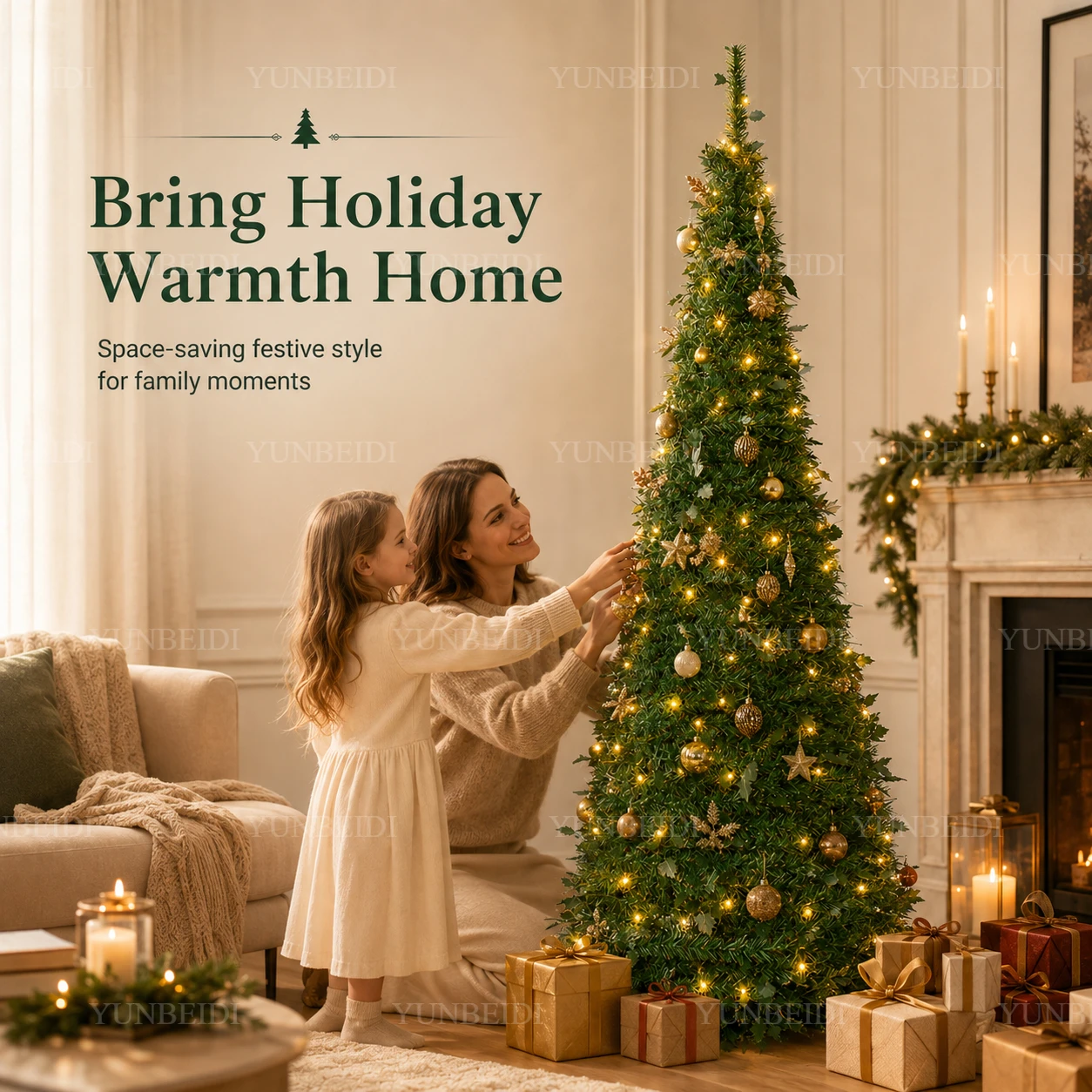 Artificial Christmas Tree Inte - Home Decor Lighting Tree 评论和价格