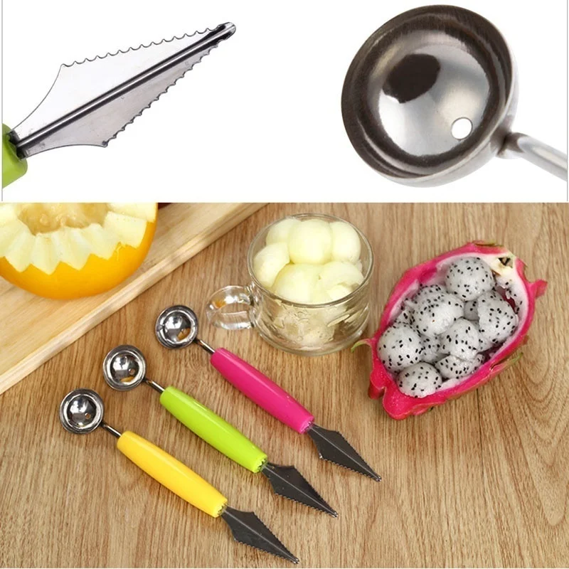 Utensilios tallado fruta verdura Scoop Ballers Cutter Chop Gadgets - imagen 5
