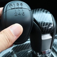 Silicone Car Shift Knob Cover 6 Gears Anti-Slip Design Silicone Shift Knob Collars Auto Shifter Knob Protector for Car Interior