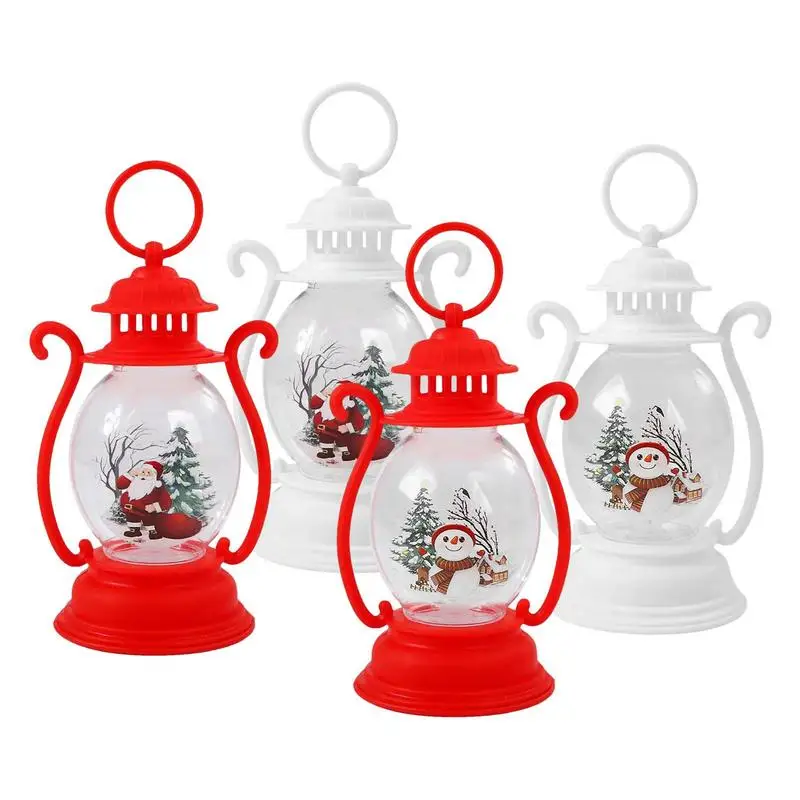 Christmas Ornaments LED Lantern Light Snowman  Santa Claus Merry Christmas Decorations for Home 2024 kids Xmas New Year Gift