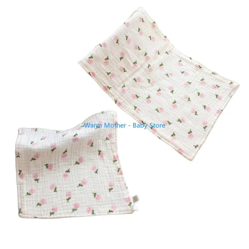 

6 Layer Baby Nursing Towels Cotton Cartoon Face Cloths Multipurpose Baby Towel Handkerchief Feeding for Everyday Use 57QE