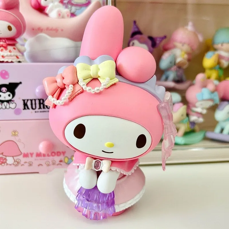 15 سنتيمتر سانريو زهرة الورد مهرجان الشكل شخصية كرتونية كورومي بلدي ميلودي تمثال نموذج سطح المكتب زخرفة فتاة الكرتون هدية