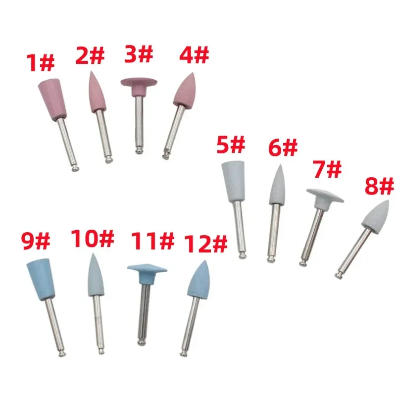 

5pcs/set Dental Silicone Grinding Heads Teeth Polisher For Low Speed Contra Angle Handpiece Polishing Dentistry Instrument