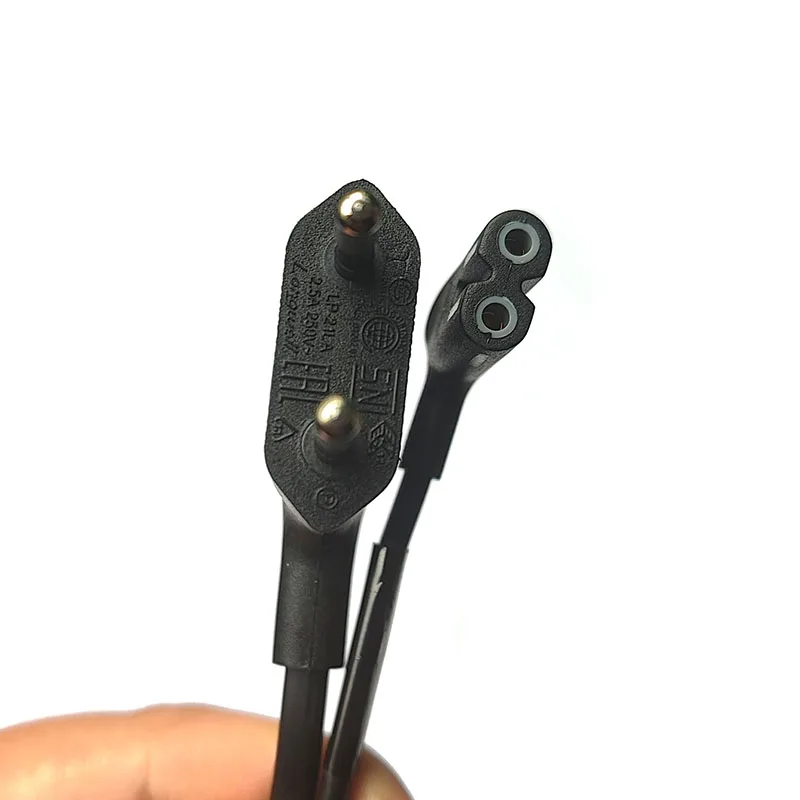 300cm EU to IEC320 C7 Angled TV Power Cable for Samsung Philips Sony CEE7/16 to C7 Firgure 8 Power Cord for Printers Camera