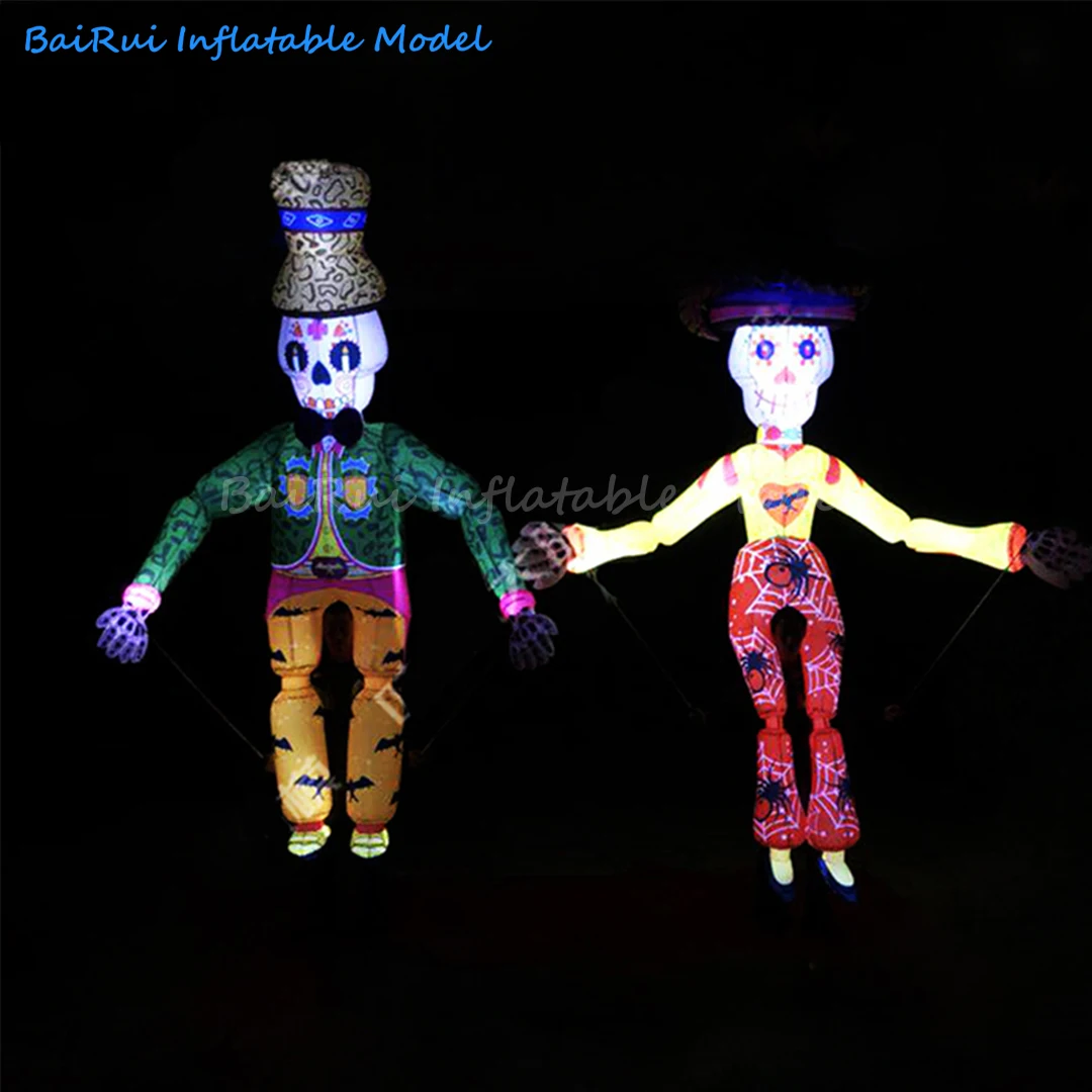 Riesige Aufblasbare Halloween-Kostüm-Requisiten LED-Leuchtende Performance-Puppe Spielplatz Nachtclub-Clown für Event-Werbung – Detail 5
