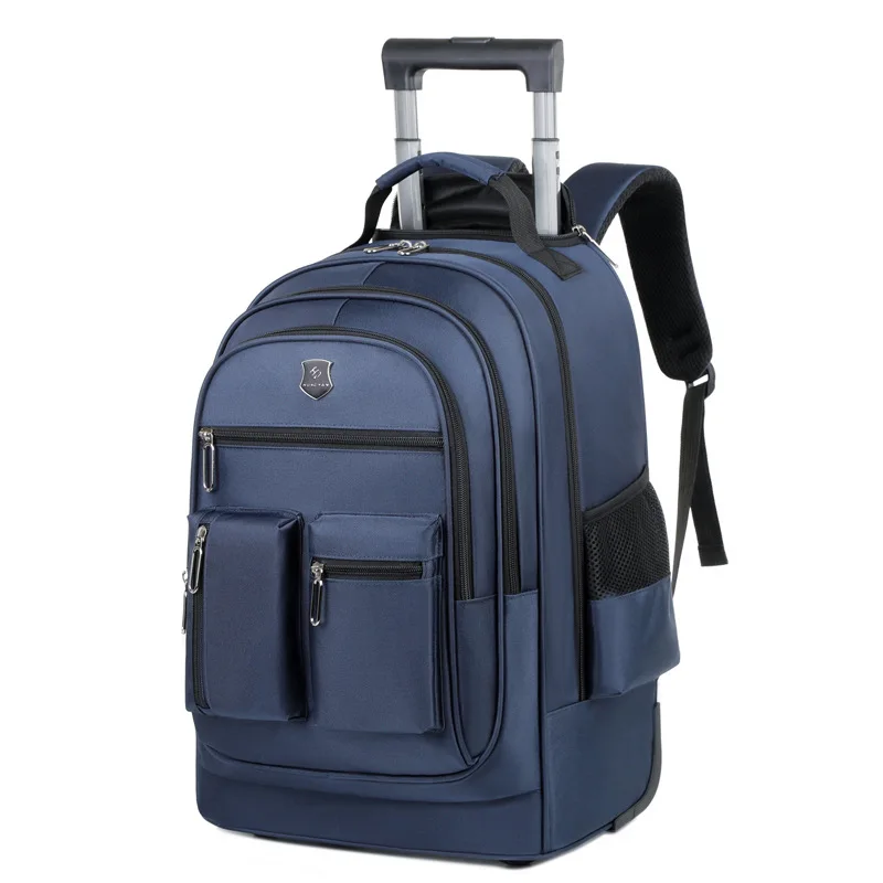 Foreign Trade Pull Rod Backpack Multifunctional Travel Backpack Universal Wheel Travel Short-distance Luggage Bag Student Bags