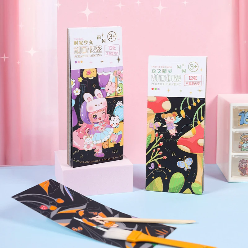 

Scratch pad DIY handmade bookmark scratch pad Thickening fun decompression scratch pad