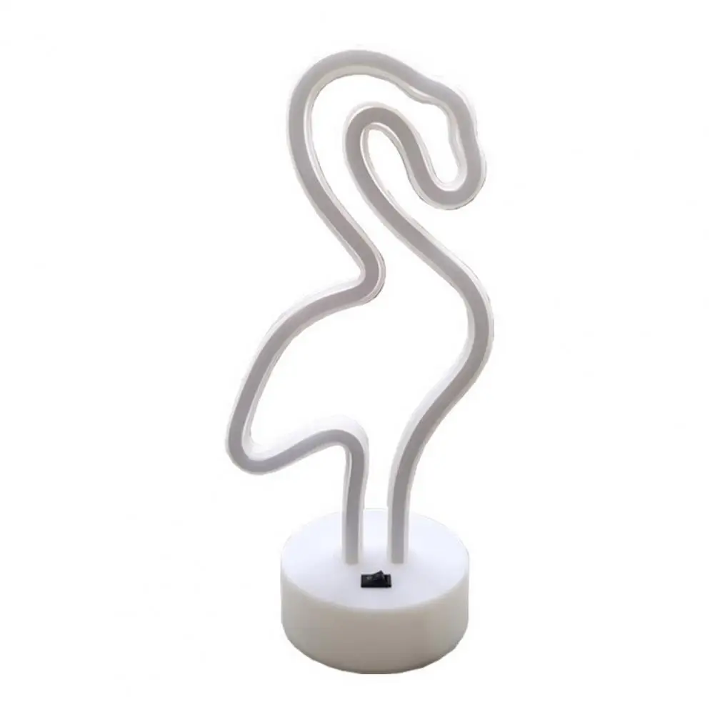 

Led Neon Sign High-quality Night Light Whimsical Themed Led Neon Lights Flamingo Rabbit Shaped Desktop Decor Usb/battery