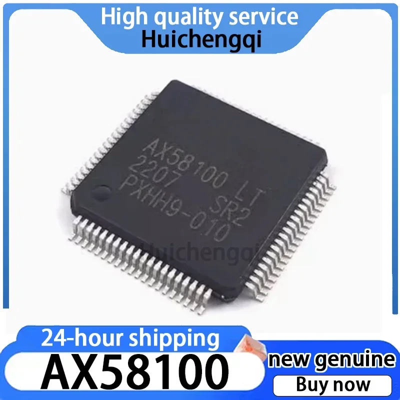 1PCS AX58100 Package LQFP80 EtherCAT Slave Control Chip