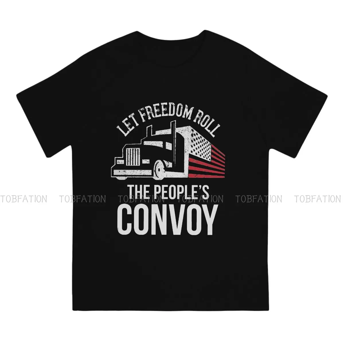 Freedom Convoy Cool 100% Cotton TShirts Roll Personalize Homme T Shirt New Trend Clothing Size S-6XL