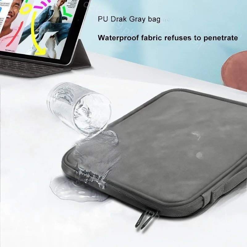 Tablet Sleeve Bag for iTac Cyber Tab C57 10.1 Inch ANDROID 12 Shockproof Portable Pouch Multi Pockets Tablet Cases