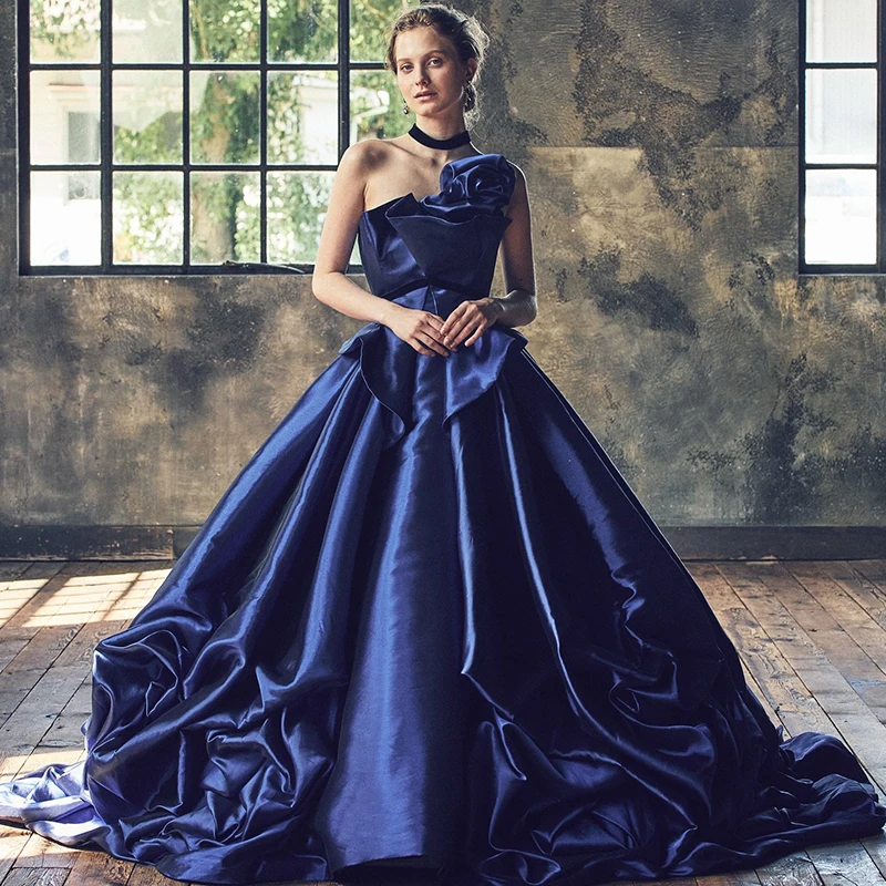 Thinyfull Saudi Arabia A-Line Prom Dresses One Shoulder Flower Satin Evening Dress Night Cocktail Party Prom Gowns Customized