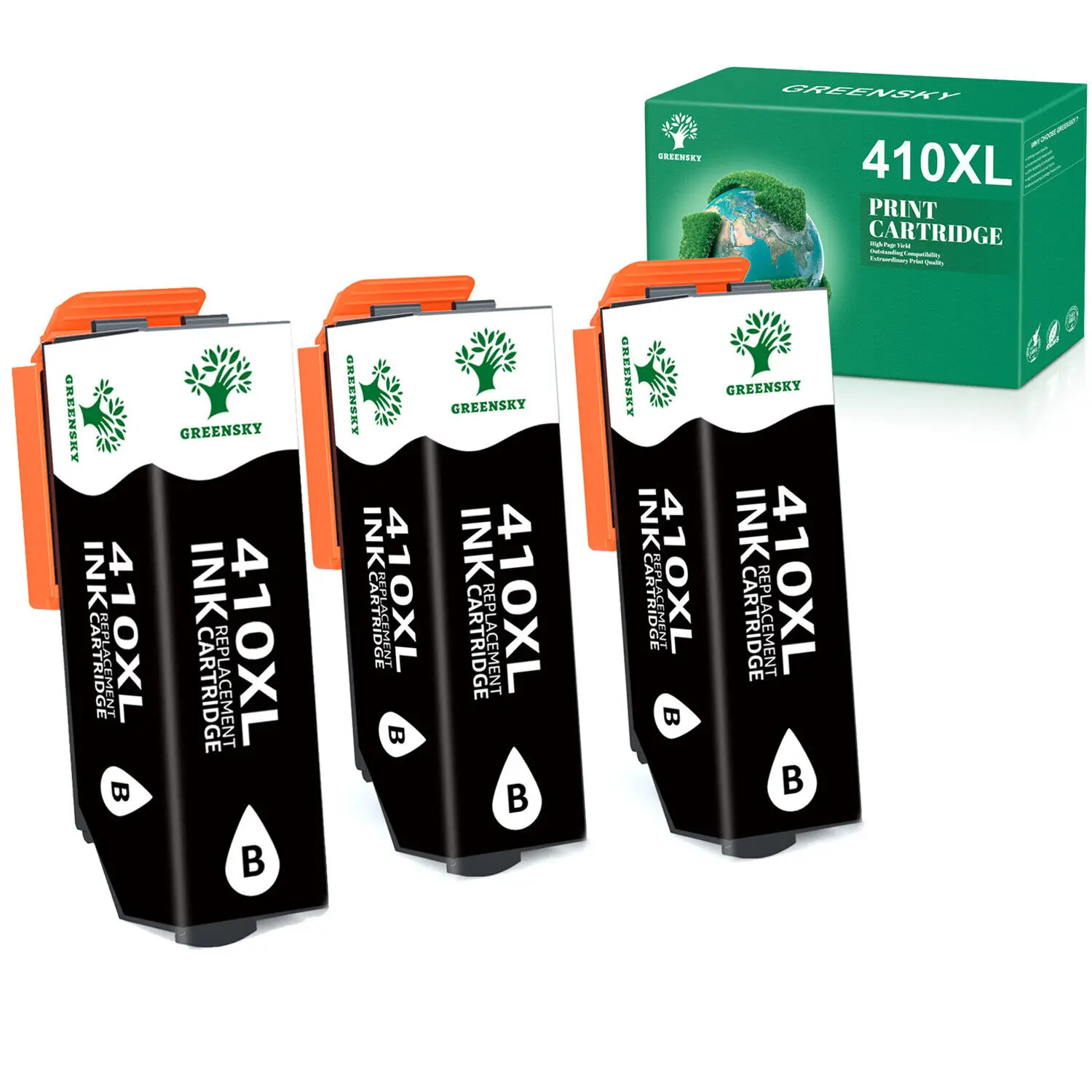 

3x 410XL 410 XL Black Ink for Epson Expression XP-830 XP-640 XP-530 XP-630 XP635