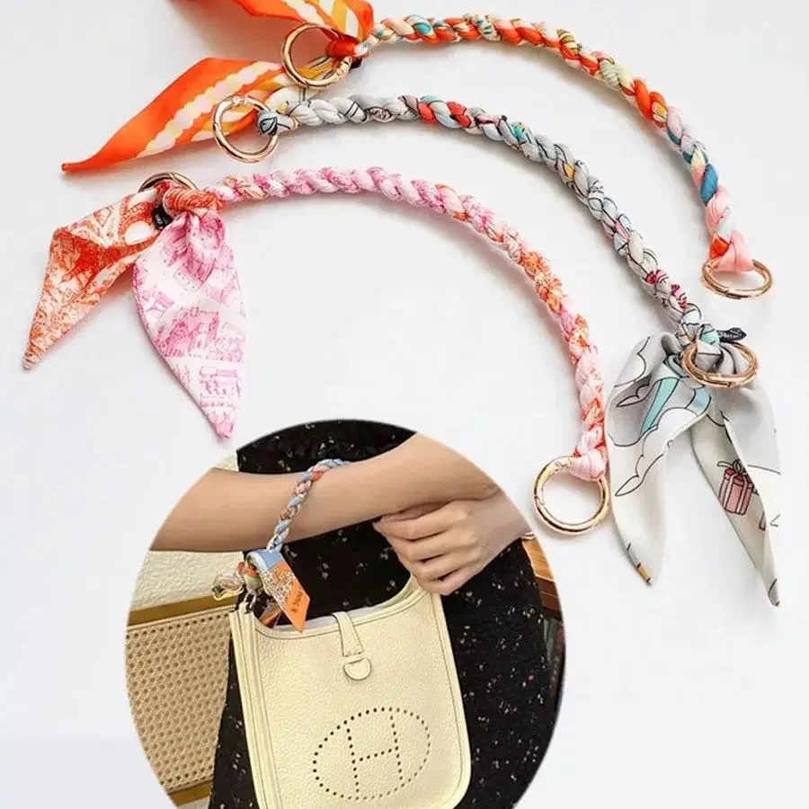 

Шелковый шарф, плечевой ремень, смешанное плетение с металлической цепочкой, кошелек через плечо, короткая ручная сумка, ремень, декоративные аксессуары