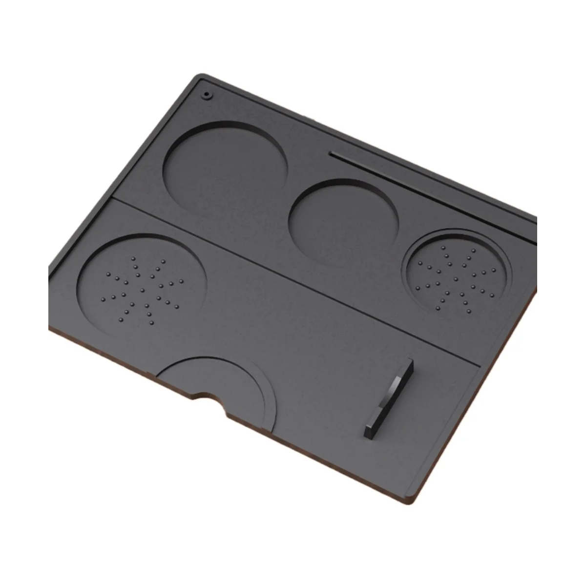 シリコンエスプレッソコーヒーマット,コーヒーパッド,バリスタツール用スタンプステーション,ブラックアクセサリー